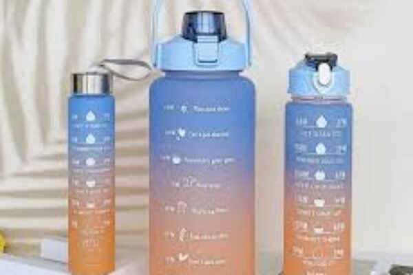3pcs Colourful Water Bottle Set
