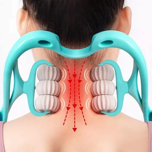 6 Wheel Roller Neck Massager1