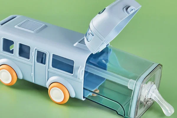 Bus Shaped Bottle with Straw
