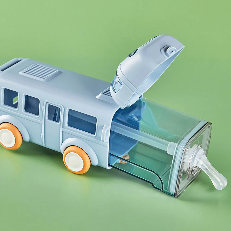 Bus Shaped Bottle with Straw