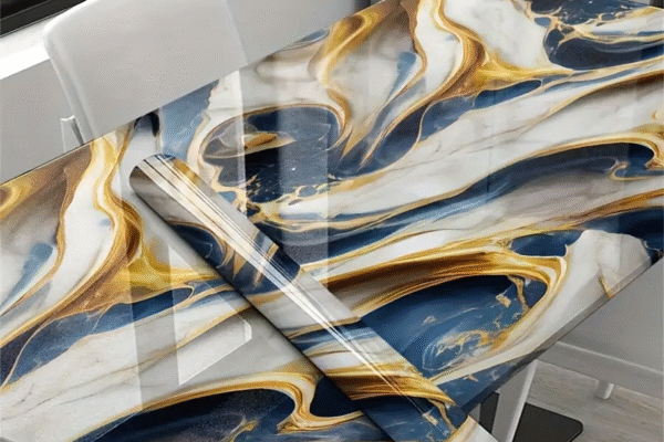 Adhesive Marble Printed Formic Wall Sheet