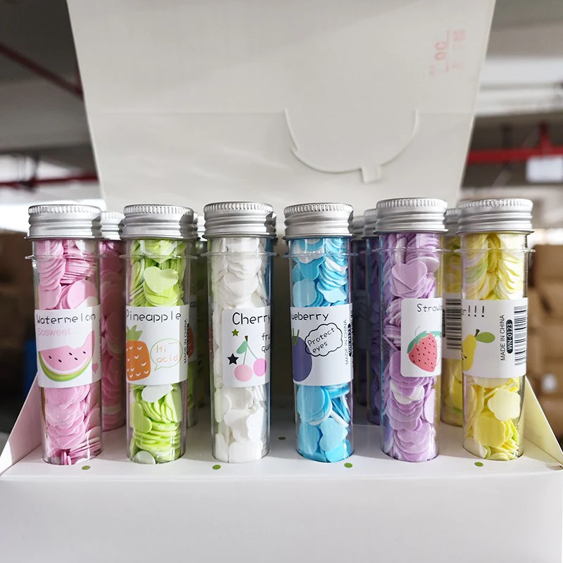 Paper Soap Tubes with Fruit Flavors