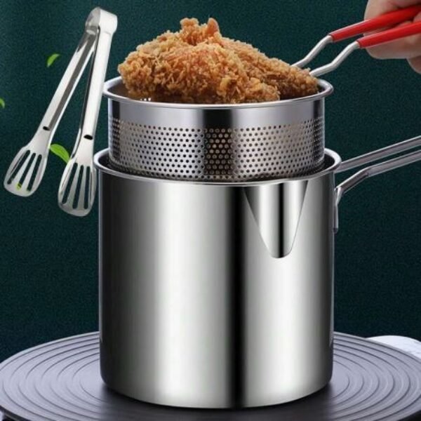 Stainless Steel Deep Fryer Double Bowl