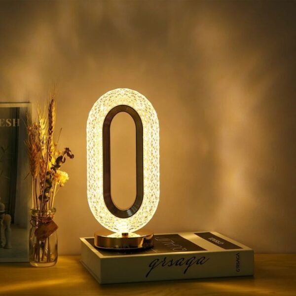 Three Color Crystal Table Lamp