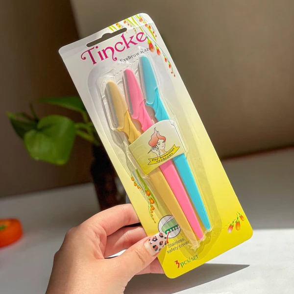 Tinkle Eyebrow Razor 3 Pc Set for Women image